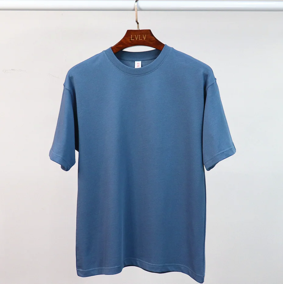280g heavy cotton oversize t shirt mens thick t shirt blank drop shoulder tshirt oem printing
