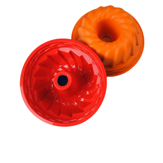 Reusable Silicone cake Mold Nonstick Fulted Molds Tube for Baking Fluted Tube Cake pan for Jello and Gelatin