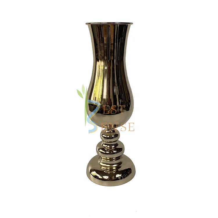 Metal Golden Flower vase centerpiece / Wedding Flower Vase for wedding decoration