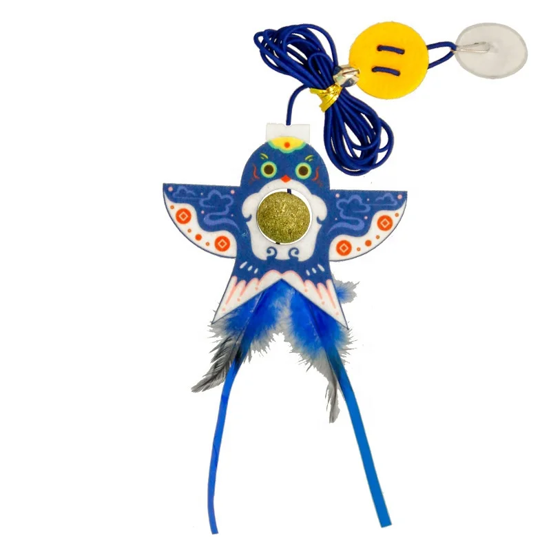 Cat Toys For Relaxation Swinging Hanging Doors Elastic Feathers Cat Catnip Sticks Halloween Pet Supplies Cats Accessories