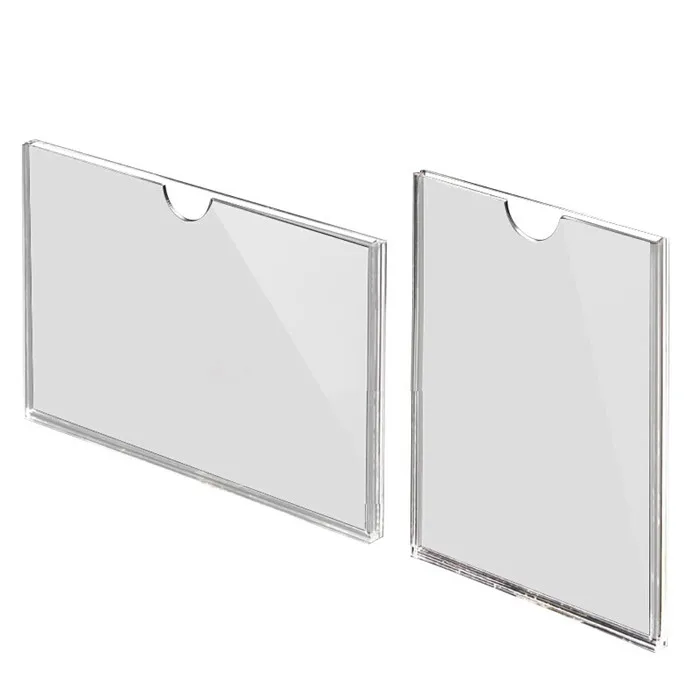 High transparency Fall resistant wear resistant lightweight material Acrylic card slot