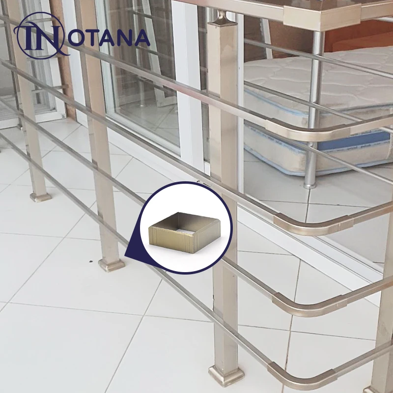 Aluminium handrails railing aluminum alloy antirust and solid armrest foot joint fixings handrails accessories TS22