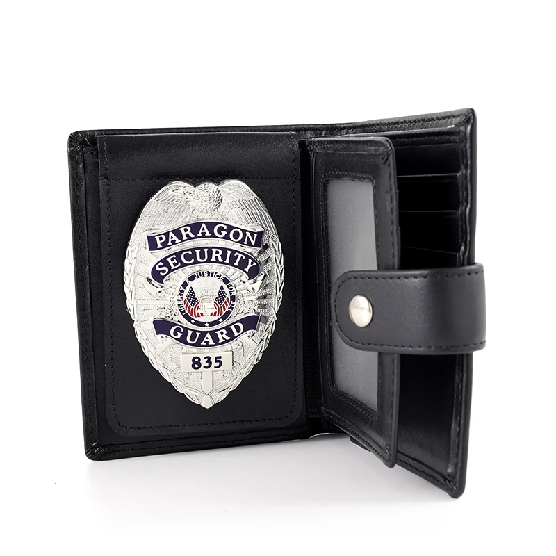 Factory personalized customized oval metal safety badge solemn and sacred leather pin guardian seal courage medal