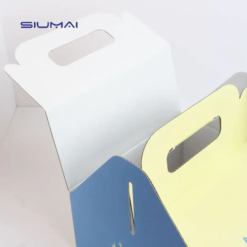 Factory custom food packaging plan white donuts box tall cake boxes for tiered cakes corrugated cake boxes