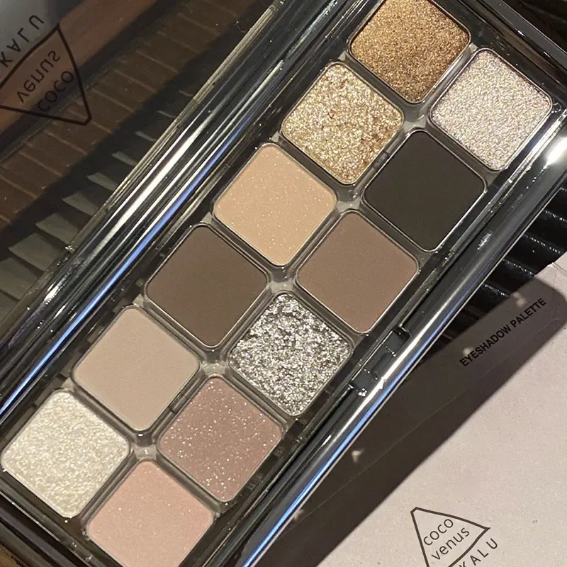 High pigmented eyeshadow palette best quality nude matte glitter  eye shadow wholesale makeup