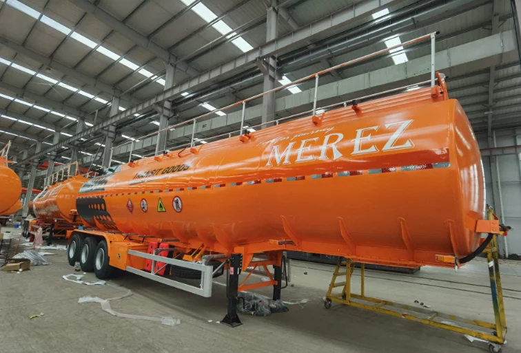 3 axle fuel 10000l oil transport tank semi trailer fuel tank trailer carbon steel material 45000 liters 45 cbm for west africa
