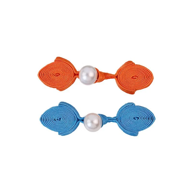 Hand button cheongsam eight satin pearl heart Chinese decorative buttons Tang costume ethnic clothing accessories