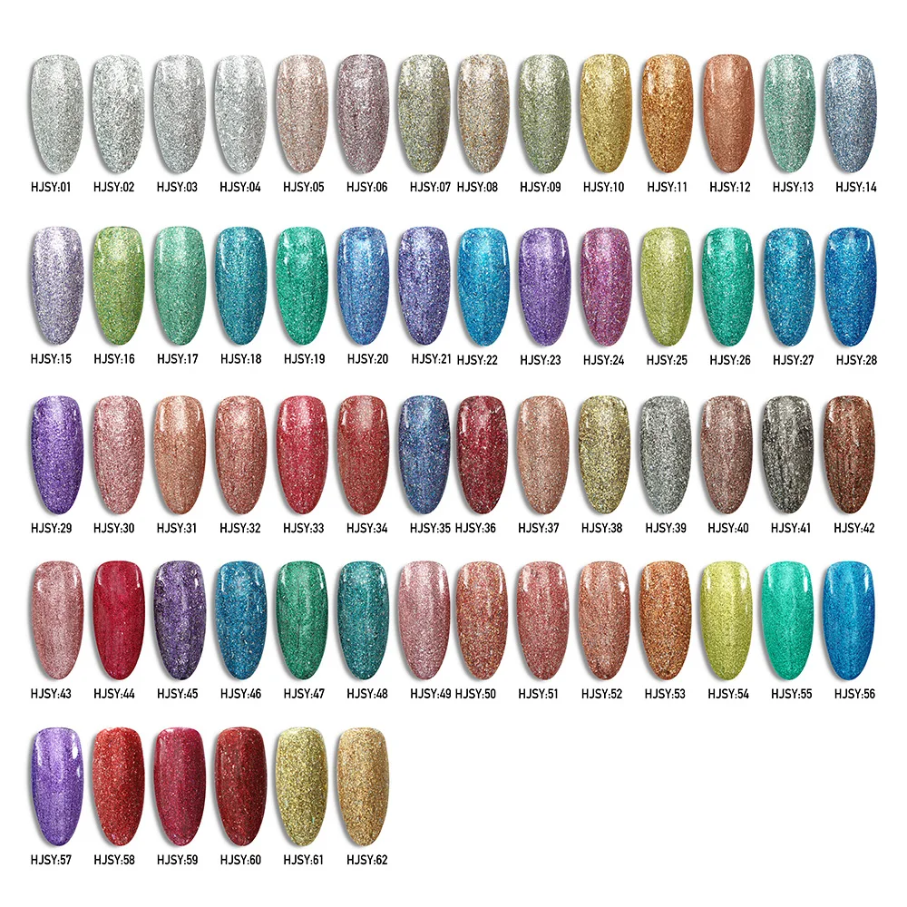 Disco Reflective Gel Nail Supply Wholesale Custom Nail Gel Polish 15 ml Glitter Semipermanente Gelpolish