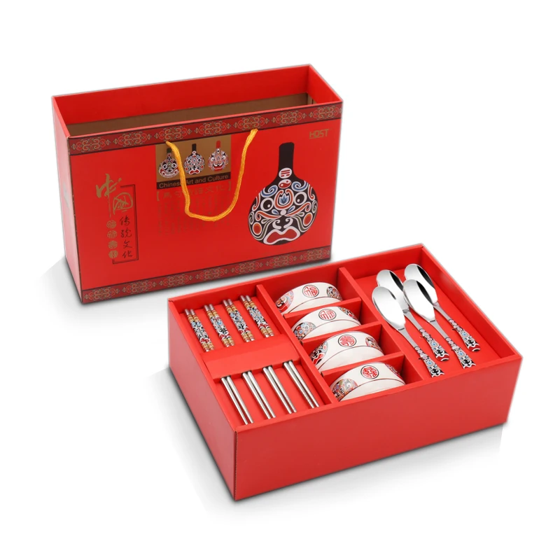 
Rice Bowl + Chopsticks gift sets for 2021 New year gift 