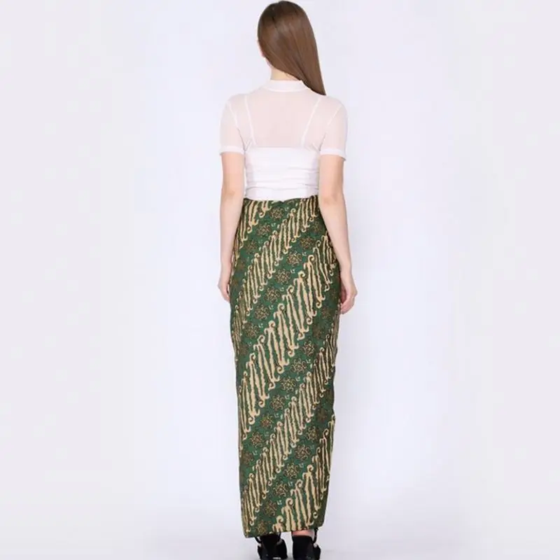 Ladies Fashion Dress Soft Mini Skirt Linen Casual Dresses Cross  Indonesia Sarong