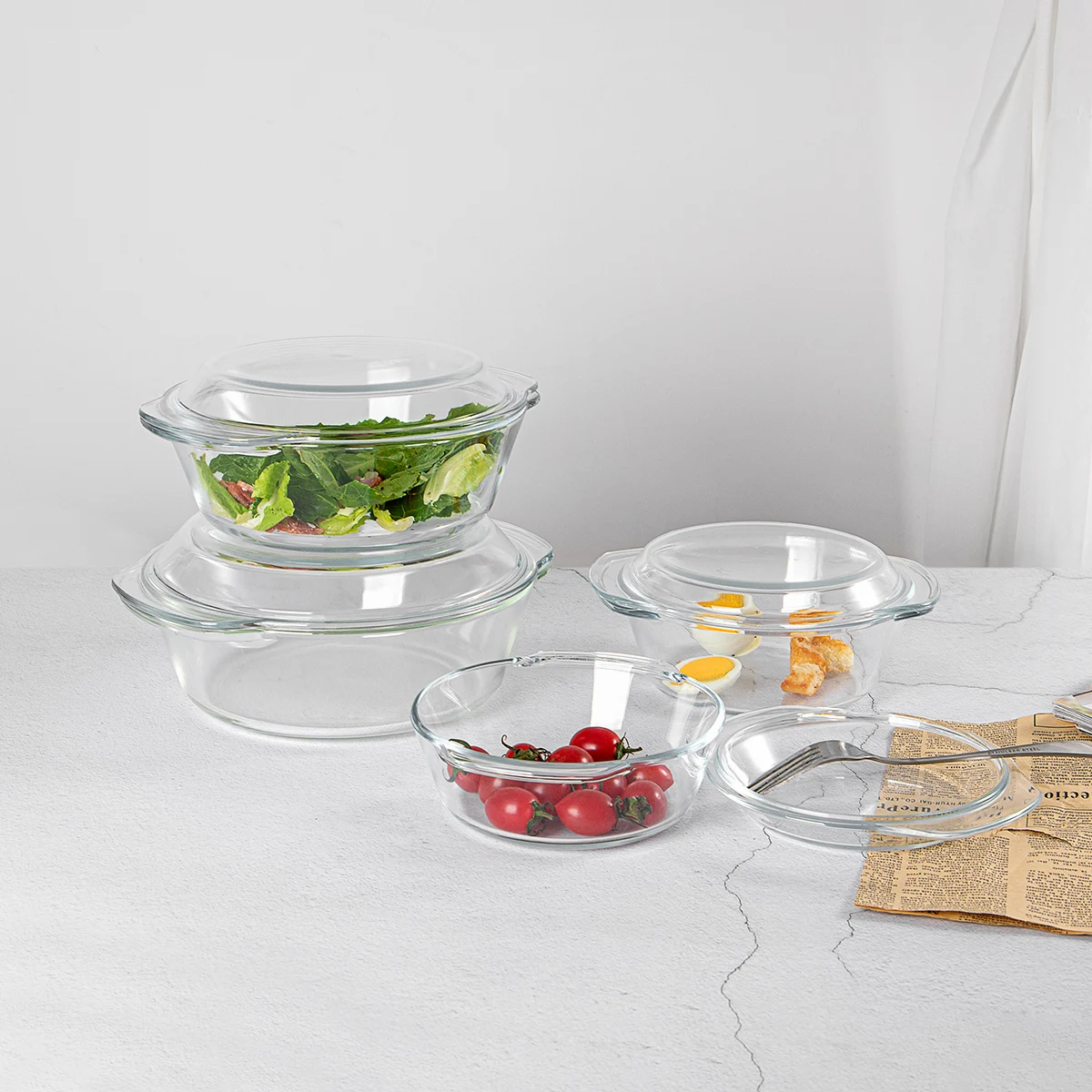 JINGHUANG OEM/ODM закаленное стекло 1 7 л прозрачное Термостойкое кастрюля с ручкой крышки