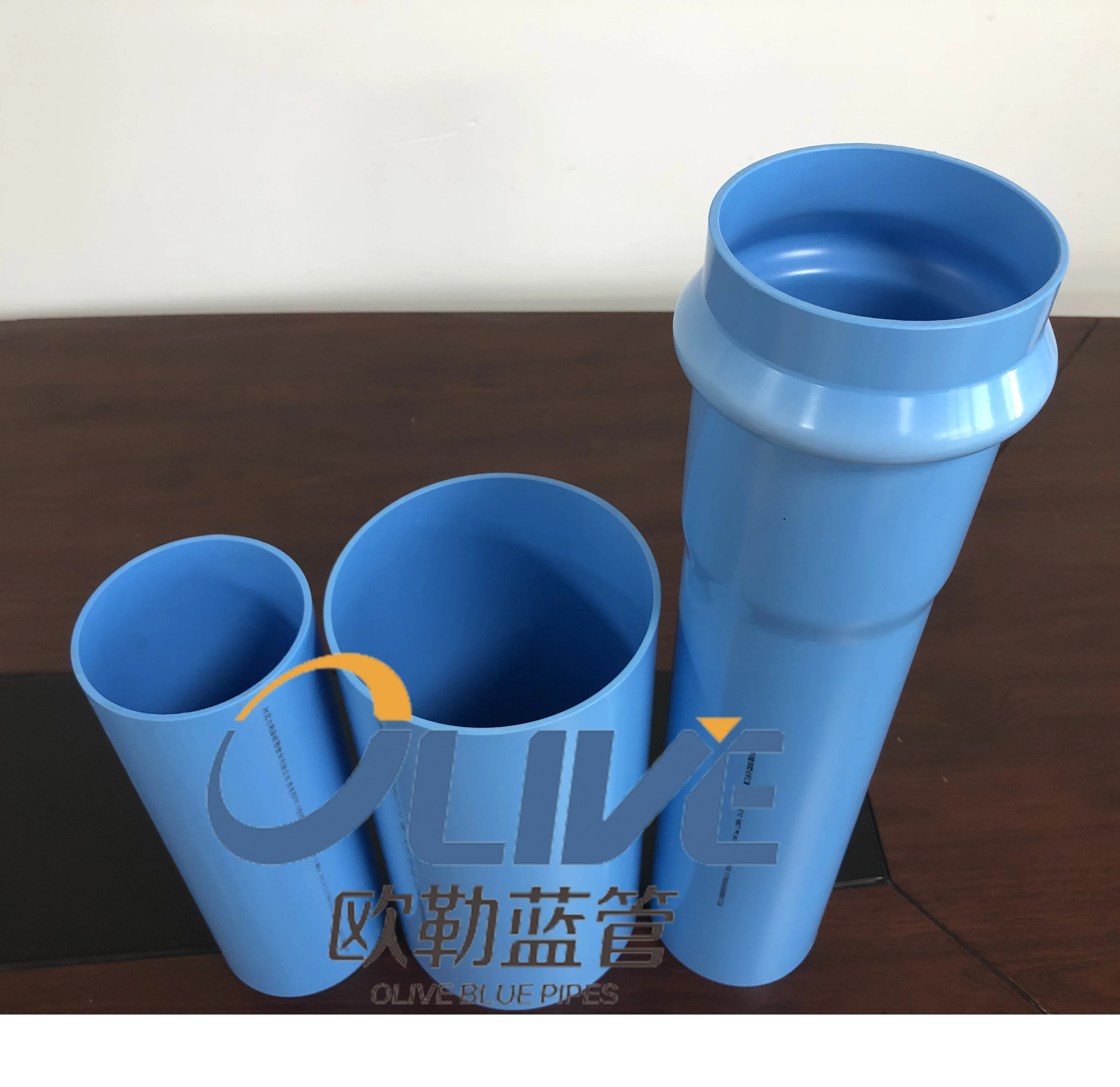 High Quality Tubos De Agua Full Form 110mm-630mm Blue Color Rubber Ring PVC O PVC-O Pipe