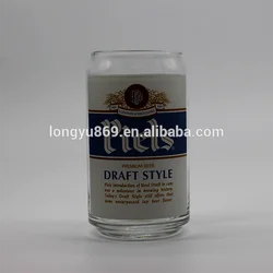 wholesale cup glasses 330ml beer tin can glass