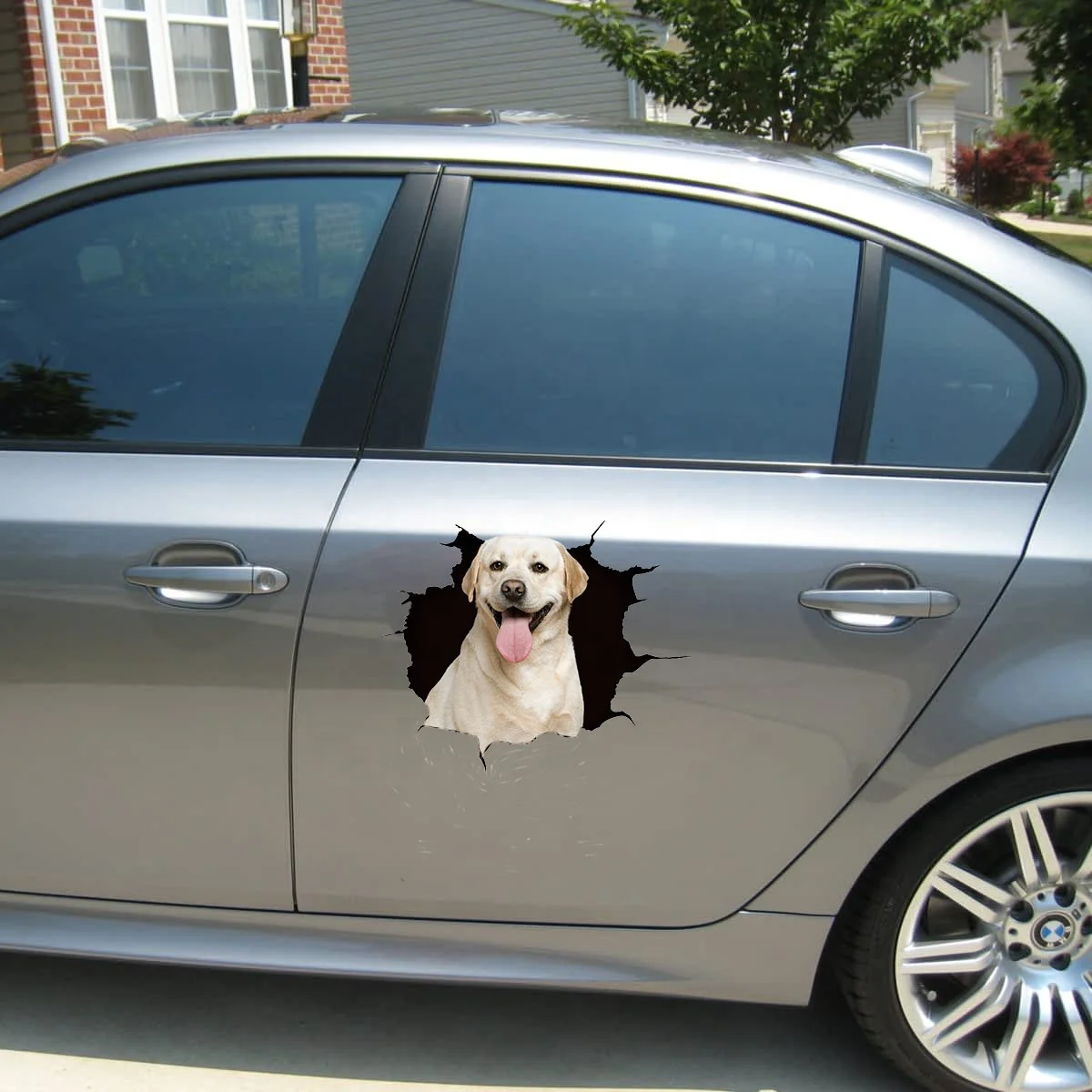 Waterproof broken paw window vinyl decals toliet home decoration animal 3D simons cat car dog stickers