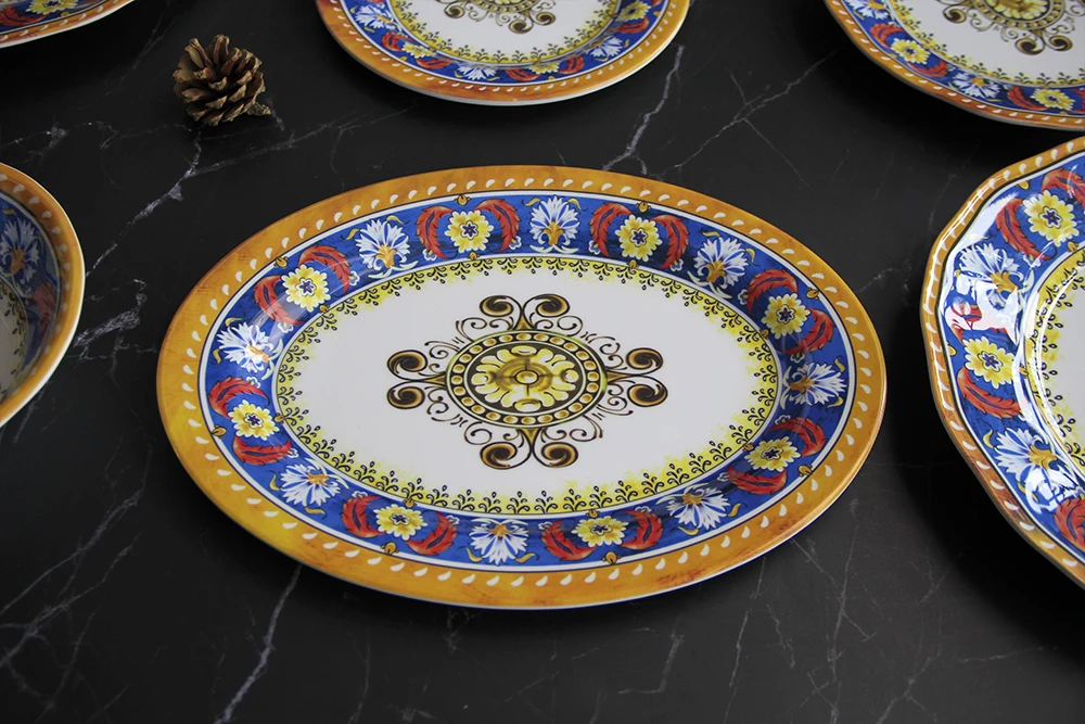 SEBEST Factory Design Well assiettes en melamine Luxury Melamine Cutlery Set Pleasingly Simple Custom Melamine Dinner Sets