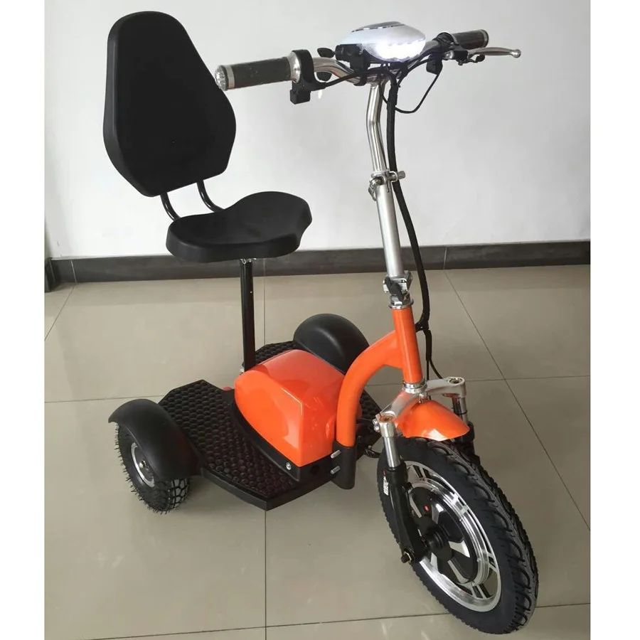 Portable aged lightweight Three wheels Zappy Electric tricycle scooter with max 25km/h