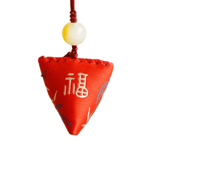 Silk Embroidered Small Pouches Fragrant Traditional Style Anti -Mosquito Herbal Bag Retro Mobile Phone Pendant