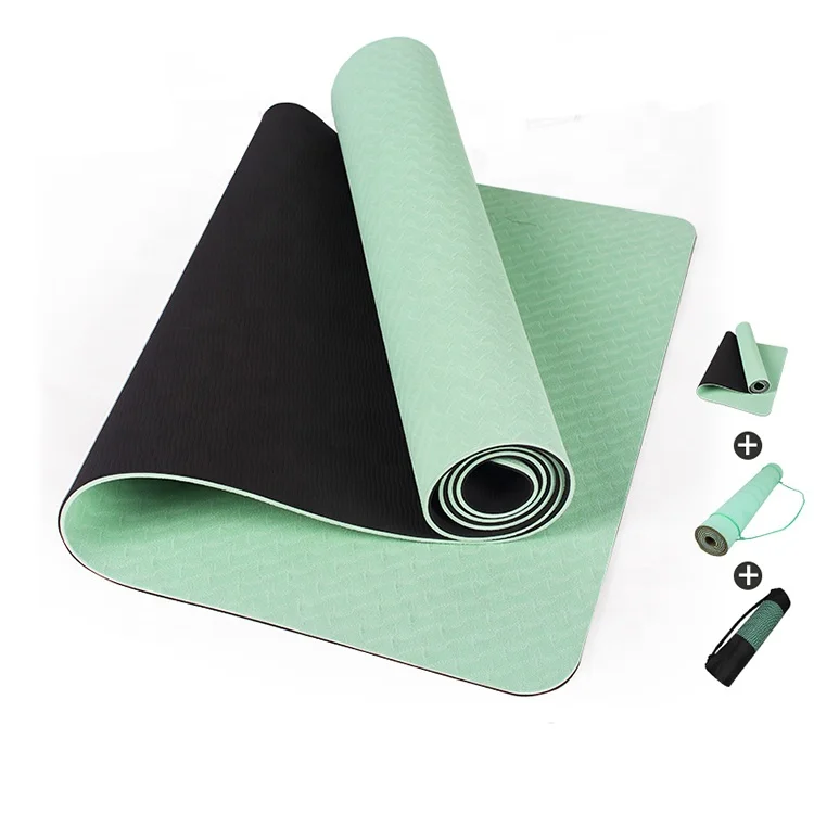 
Competitive factory price non slip private label custom 6mm TPE yoga mat double sided eco friendly mat yoga for yoga pilates 