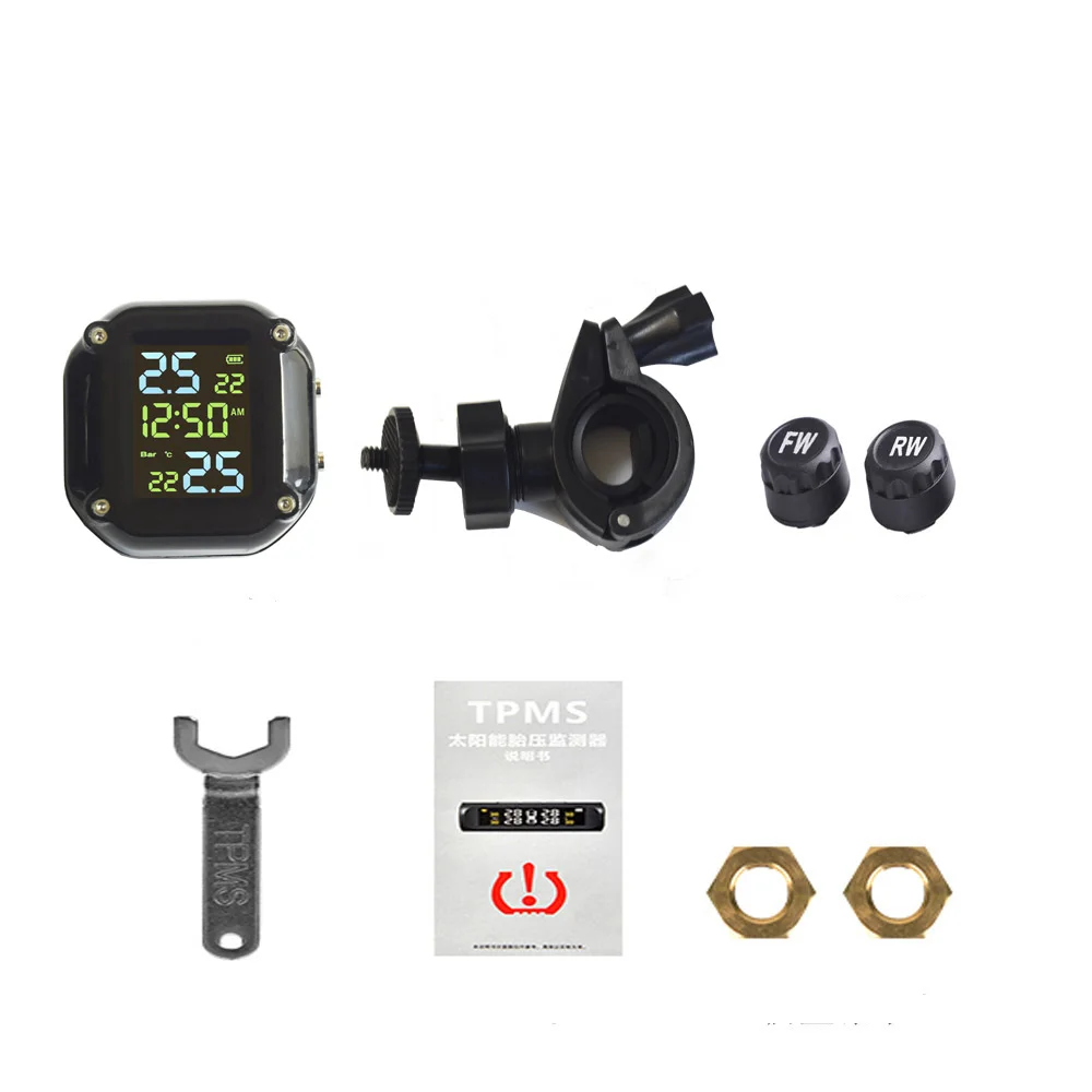 Digital Motorcycle TPMS Sensor Tire Pressure Tyre Monitor for Motorbike