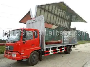 Hydraulic system for wing body truck