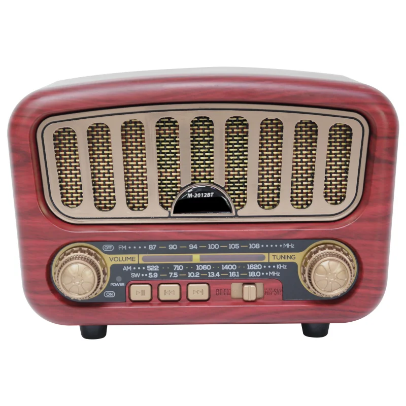Винтажный декоративный домашний радиоприемник USB TF AM FM SW беспроводной