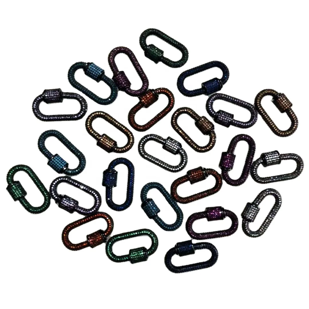 
YJ-CP12 micro pave cubic zirconia magnetic clasps for jewelry making wholesale fashion color CZ necklace bracelet clasp jewelry 