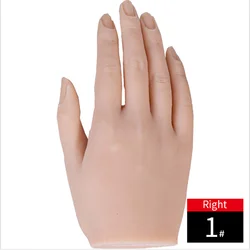 Тренировки искусства ногтя ручной жуткая Реалистичная силиконовая Стразы для ногтей для рук для обучения нанесению акрила практики