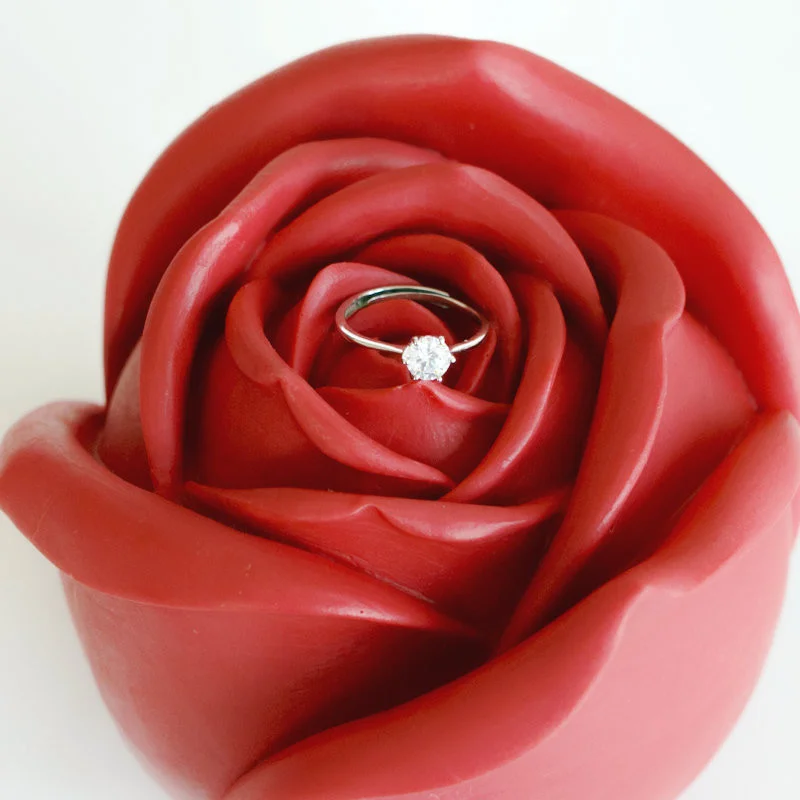 Wholesale 3D Rose Silicone Molds For Mousse Cake  Chocolate Making Handmade Soap Fondant Decorating Tools Mould