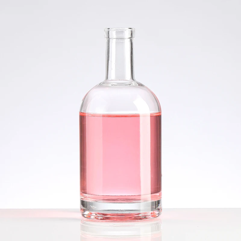 High-end 375ml fruit wine bottle with lid custom glass bottle wholesale plum wine bottle