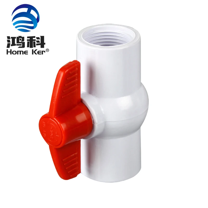 China Supplier High Quality Pipe Fitting Plastic Plumbing Material Fitting Newest Pvc Ball Valves