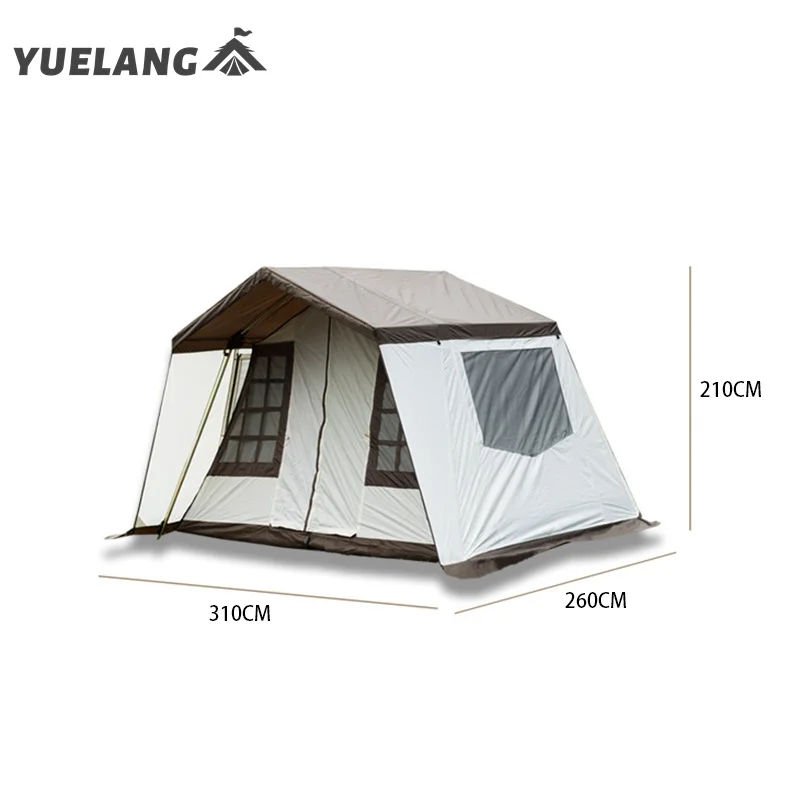 Luxury Family camping tent Large glamping house luxury hotel tent waterproof cabin tent family camping