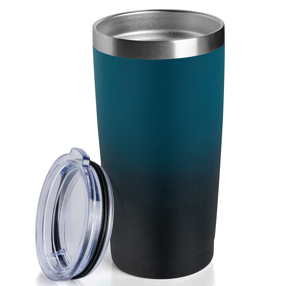 Custom 20oz double wall Vacuum Insulated Car Cup powder coated tumbler vacuum cup Thermal stainless steel coffee mug