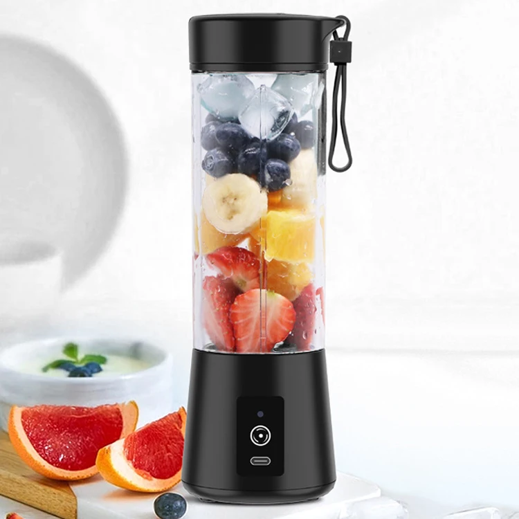 High Speed Orange Juicer Machine Automatic Processing Electric Mini Fruit Blender Rechargeable fresh juice blender with 6 blades