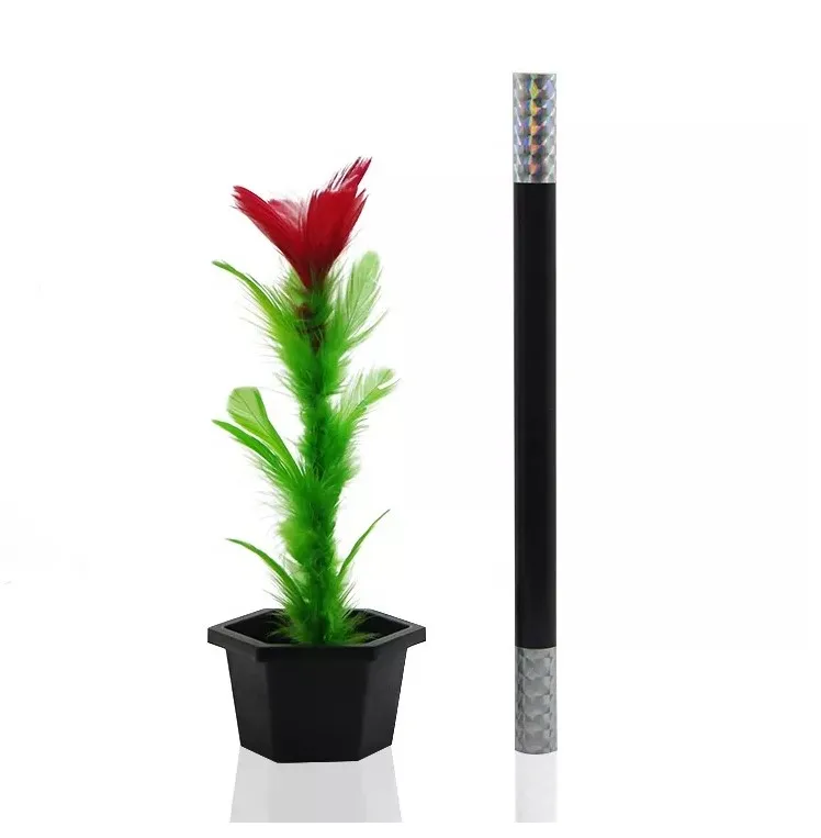 Directly Sale Appearing Flower Magic prop Small size Wand to Flower magic trick for Kids