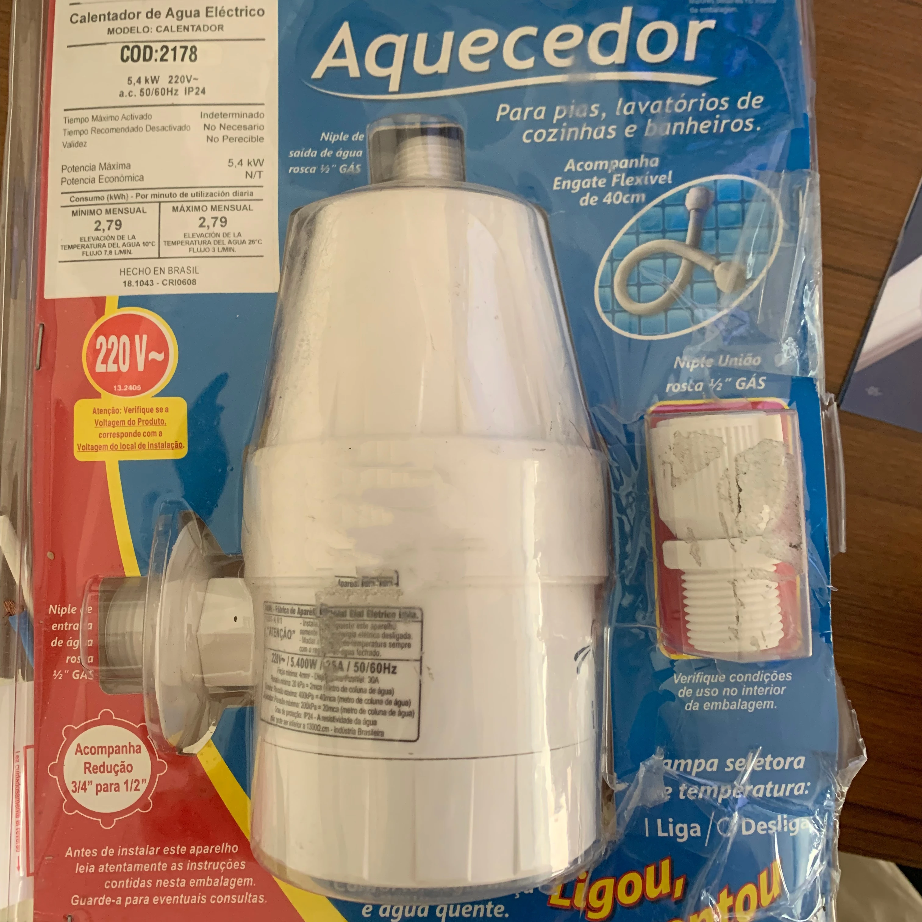 Ducha Electric Tankless Instant Water Heater Shower Faucet