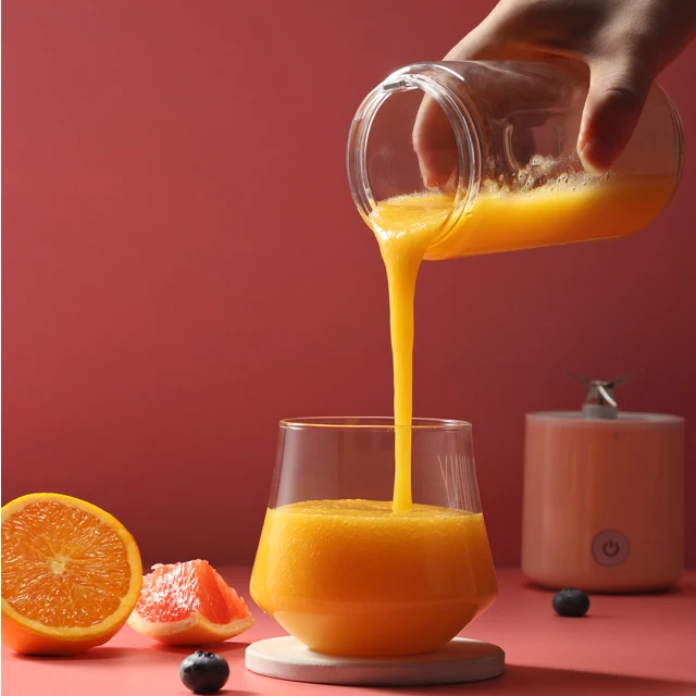  Hot sale portable blender mini manufacturers machine personal small battery powered 6 blades fruit