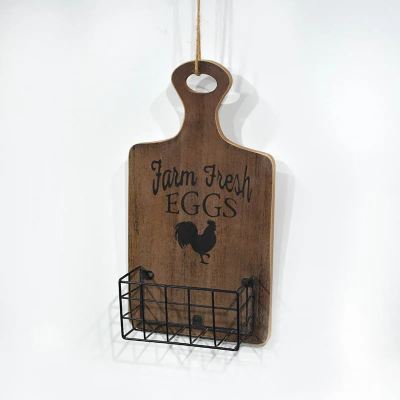 
Farmhouse Rustic Vintage Wooden Basket Kitchen Wall Decor for Home Decoration 