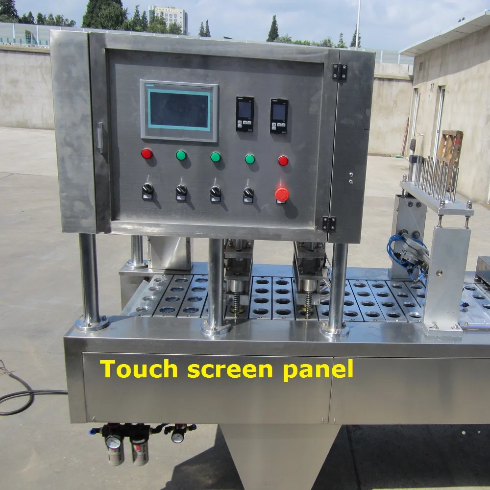 automatic ketchup cups 4 oz cups filling machine soda water juice jelly yogurt production line