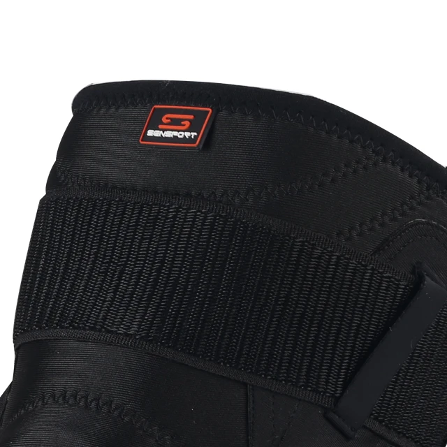 Open patella hinged knee support breathable neoprene with side stabilizer knee brace for injury recoery