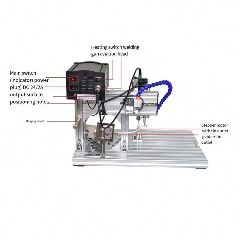 Semi-automatic USB Connector Electrical Cables Soldering Machine USB Wire Making Tin PCB/LED/Robot Welding Machine