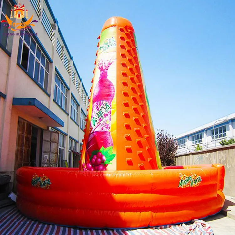 Large Tree type Inflatable rock climbing 4-lane slide Children Wall Outdoor Challenge game Sports Rock Climbing For Adults