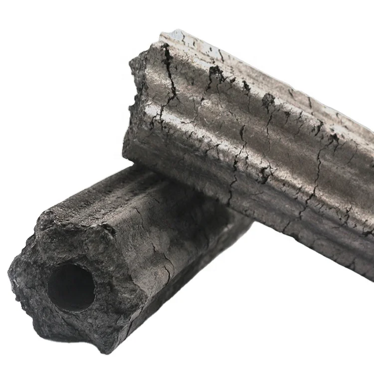 Machine made hexagonal charcoal factory supply hard wood sawdust bbq charcoal briquette
