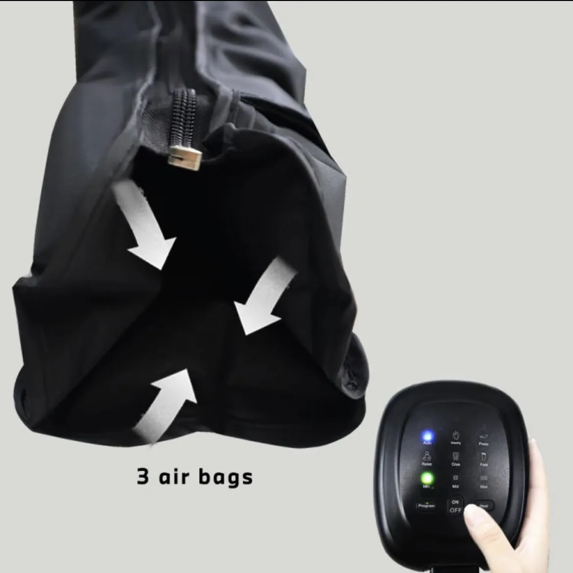 Air Leg Massager For Pneumatic Air Recovery Boots Lymphadema Pump With 4 Chambers For Athlete Sports Recovery