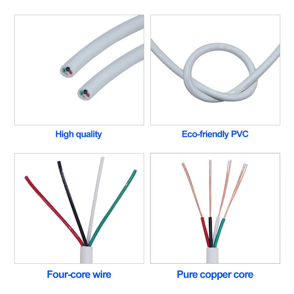 awm 2464 Cable 28AWG 4 Core 3.0MM Flexible Copper Data Cable and Wires PVC Insulated Sheathed Electrical Power Wire