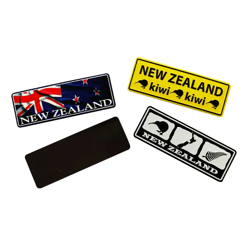 Promotional Custom Logo Fridge Magnets Aluminum Metal Fridge Magnet Ref Refrigerator Magnet for Souvenir