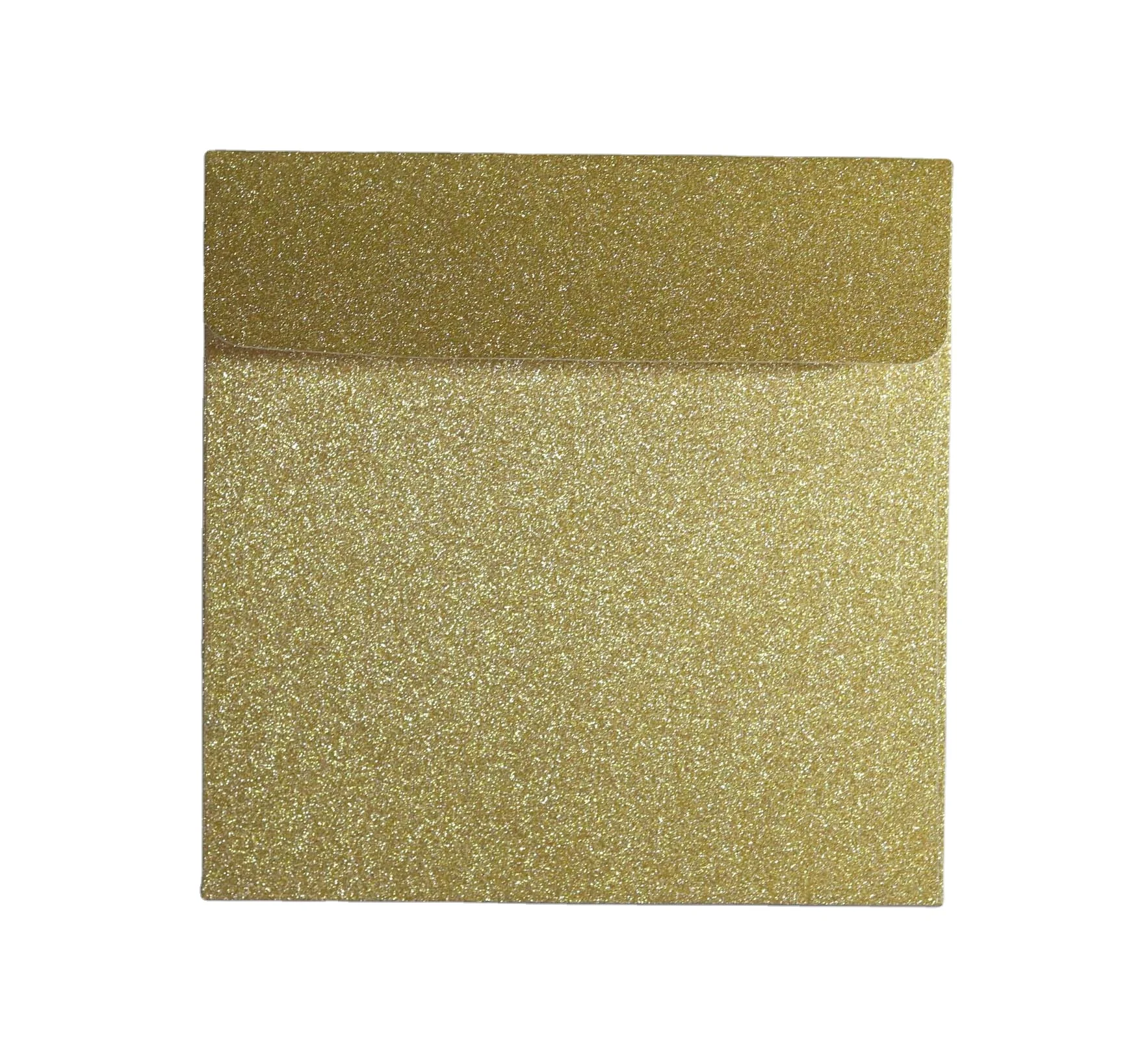 Custom Logo A Glitter Wedding Paper Gift Envelope High Quality Decorate Invitation Letter Envelope