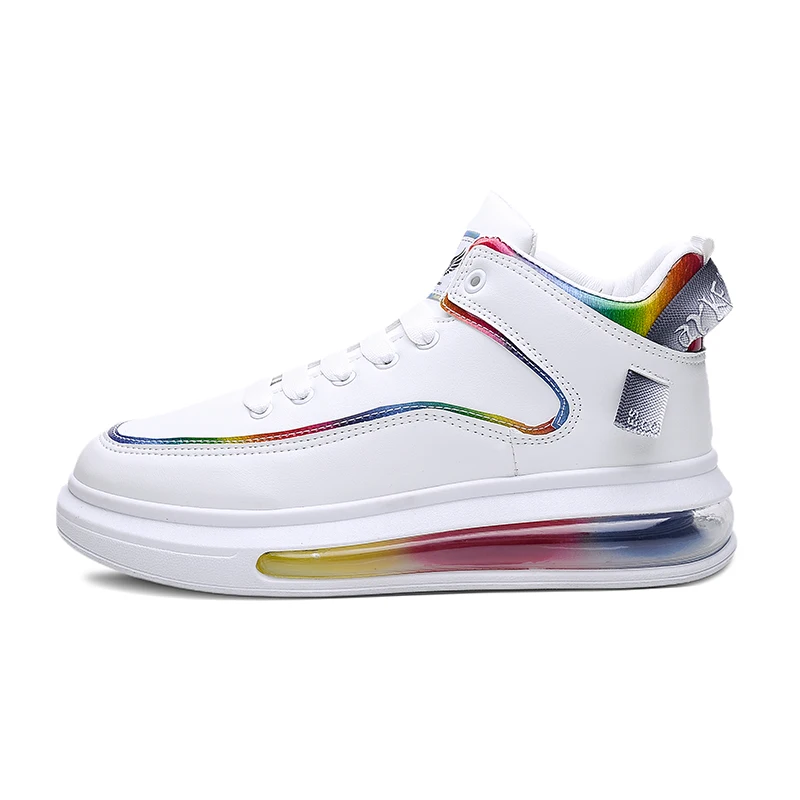 New Design Fashion Mens Running Shoes Athletic Walking Tennis Rainbow Sneaker Footwear Moda Zapatilla Arco Iris
