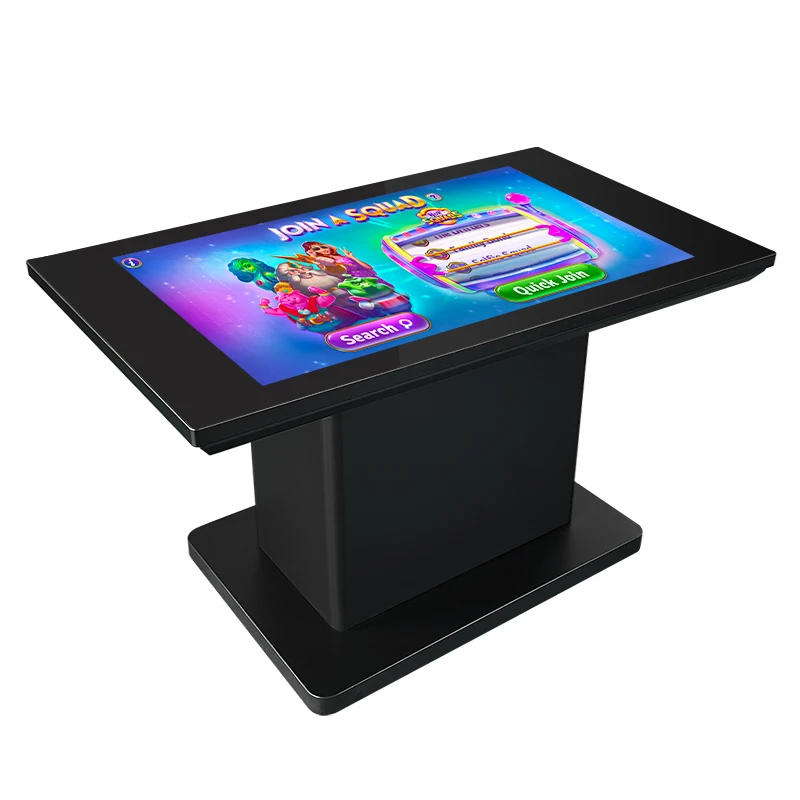 Hotel Restaurant Table Tactile Wireless Charging Android or Windows Smart Interactive Multi intelligent Touch Screen Table