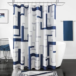 36*72 дюймов, 100% полиэстер, качественная черная занавеска для душа в ванную комнату