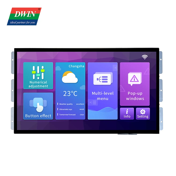 Dwin 18,5 дюймовый HMI дисплей большой экран 1364*768 пикселей разрешение smart